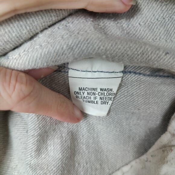 Vintage 80s Levi's 501 Jeans Mens‎ 38x34 Button Fly Gray Wash Straight Leg Denim - Picture 7 of 8